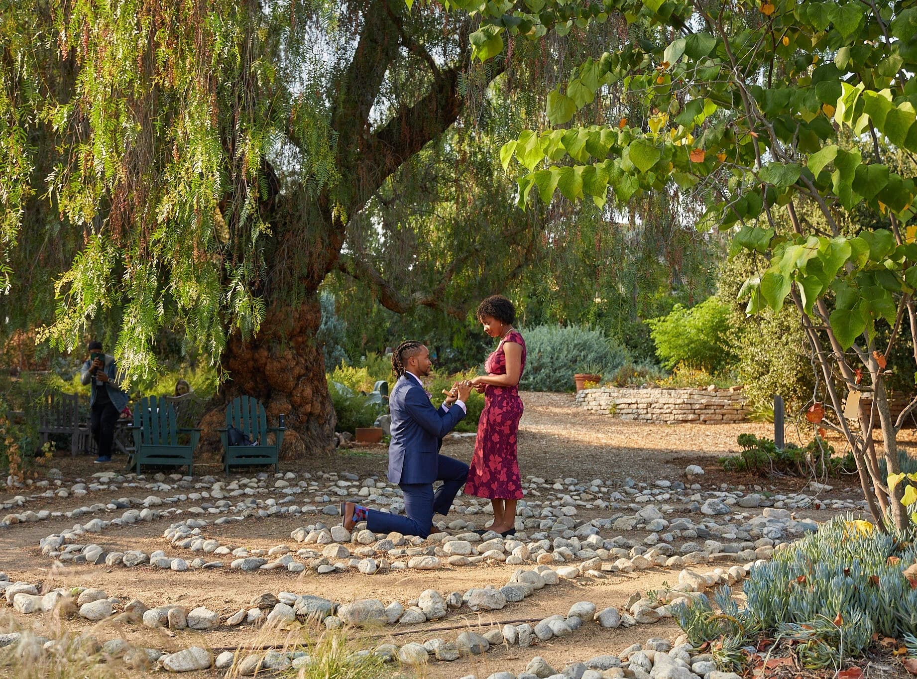 couple holding hands