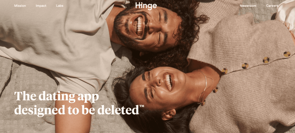 Seniors looking for long-term relationships often choose the Hinge dating app.