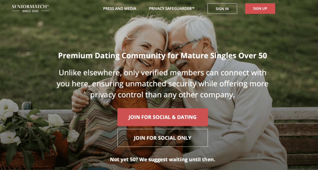 Many older people look to the dating app Senior Matches for relationship matches.